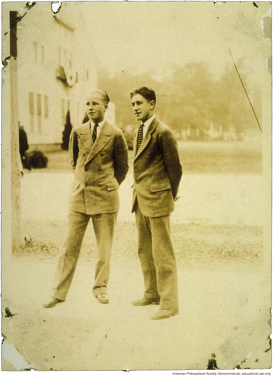 Eastern States Exposition, Springfield, Massachusetts, boys looking at flashing light sign