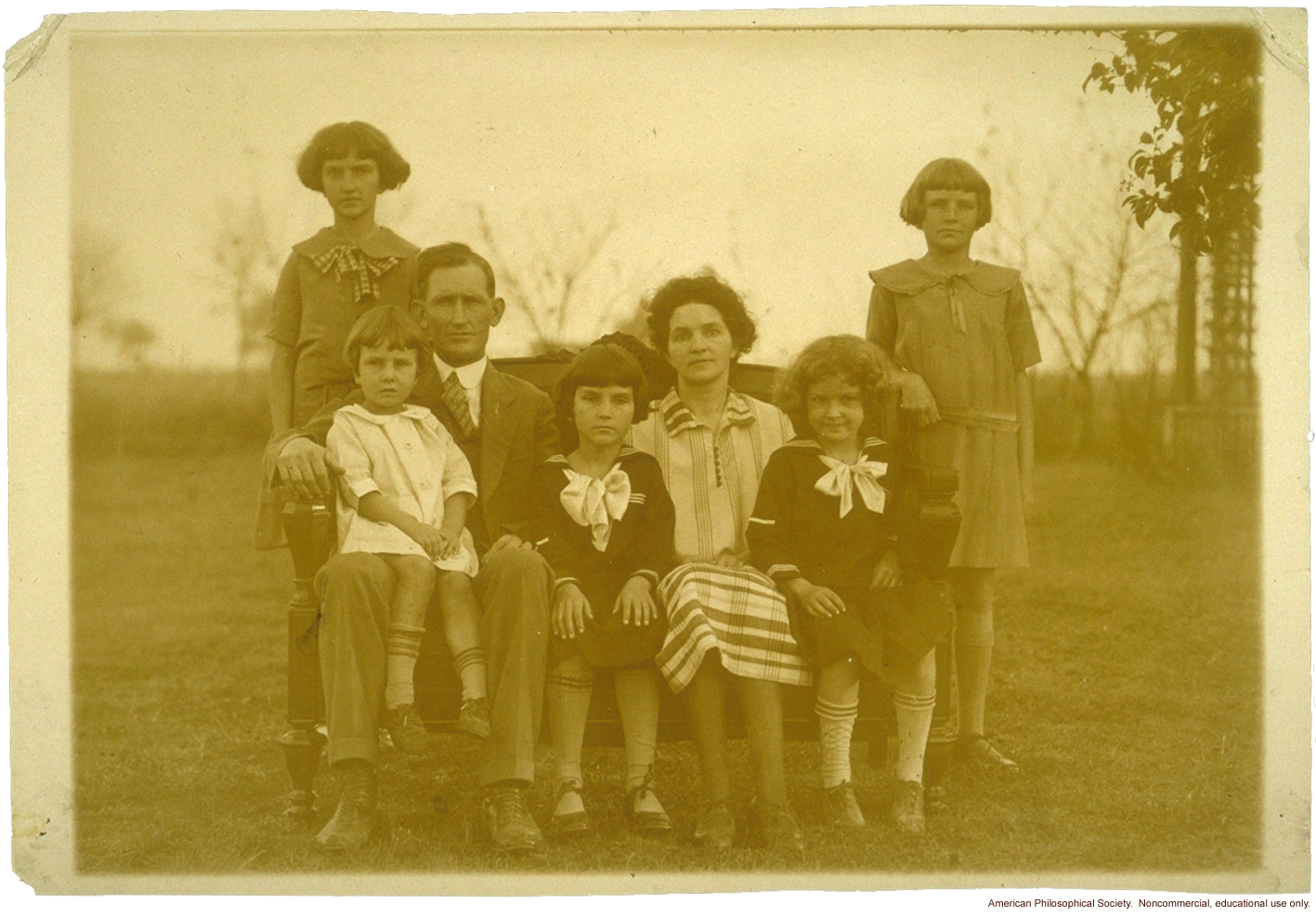 &quote;Large family&quote; winner, Fitter Families Contest, Texas State Fair (1925)