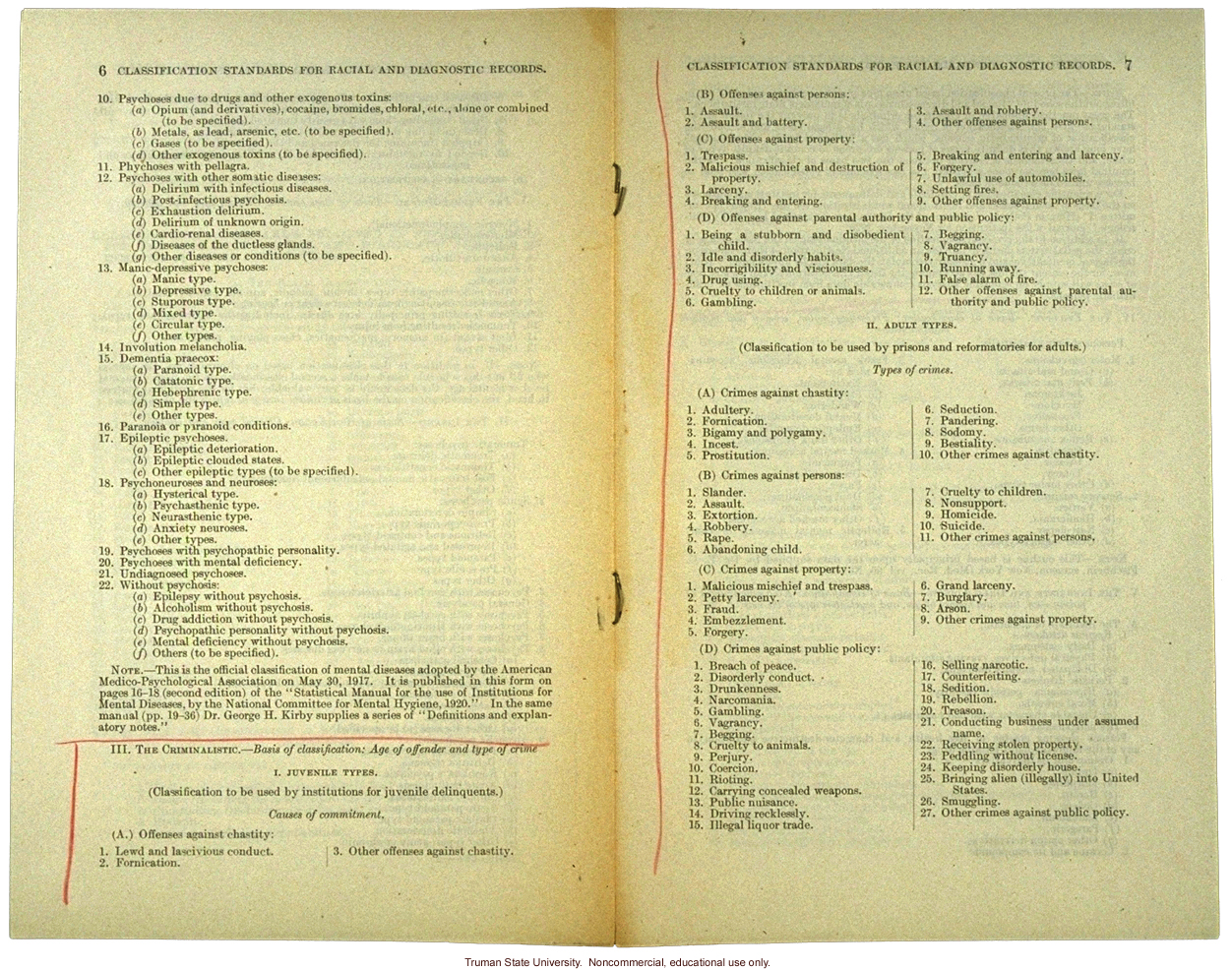 &quote;Classification standards,&quote; by Harry H. Laughlin