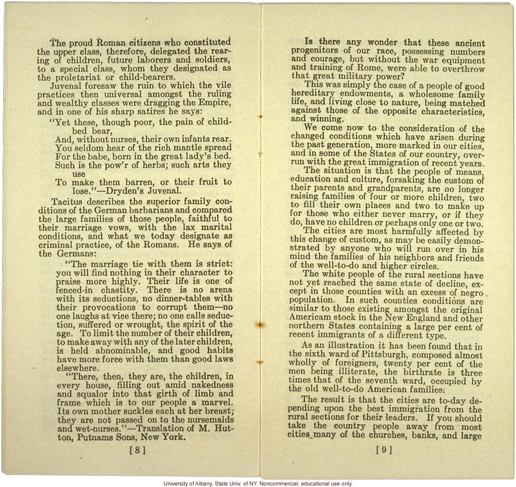 &quote;The New Family and Race Improvement,&quote; by W.A. Plecker, Virginia Health Bulletin (vol.17:12)