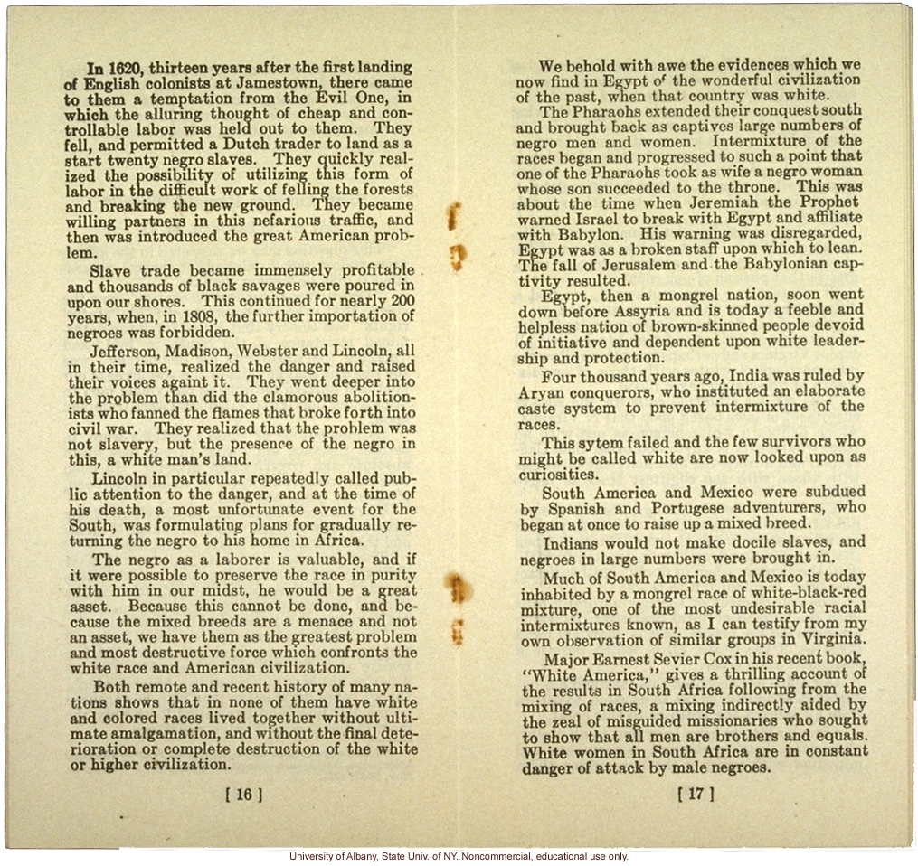 &quote;The New Family and Race Improvement,&quote; by W.A. Plecker, Virginia Health Bulletin (vol.17:12)