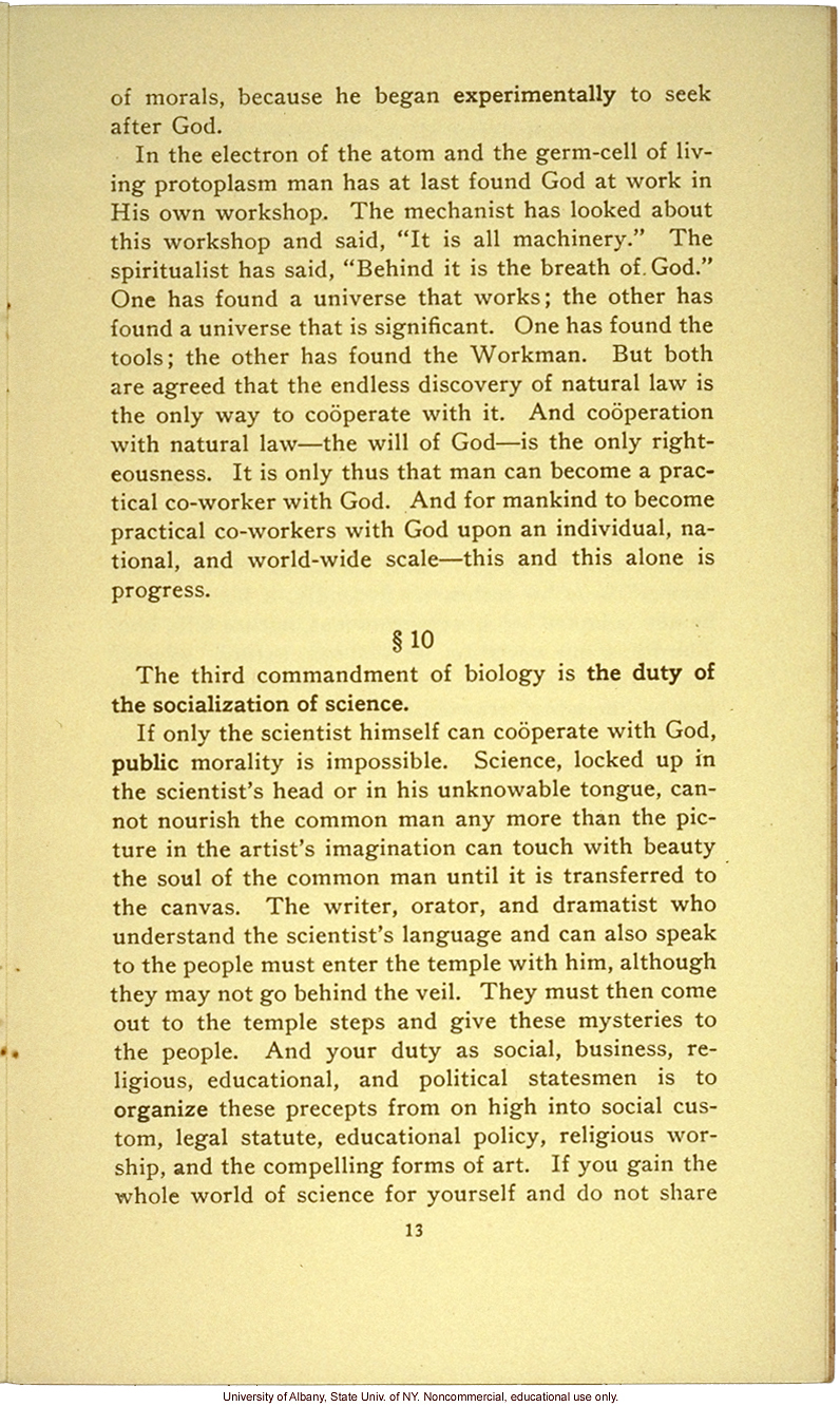 &quote;The New Decalogue of Science,&quote; by Albert Edward Wiggam
