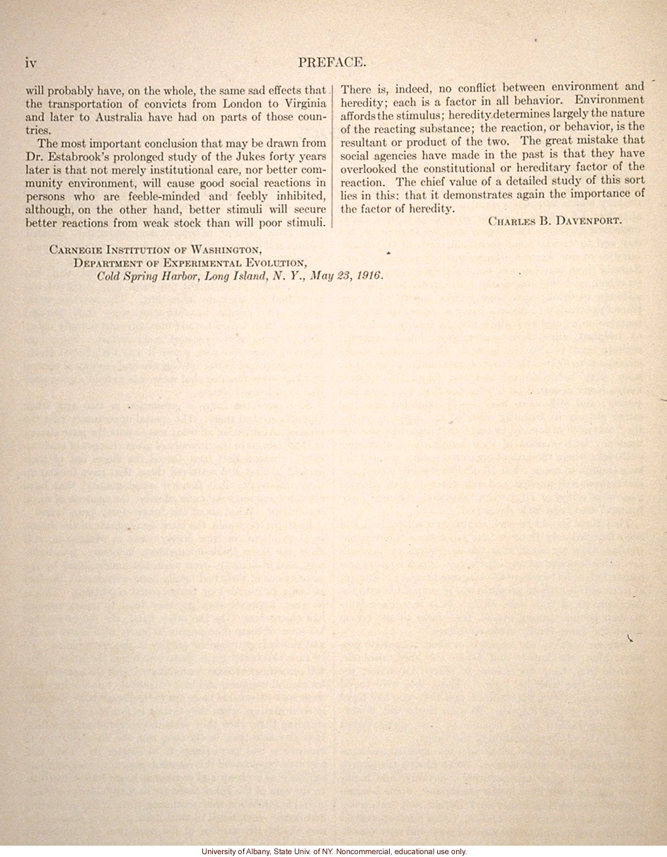 <i>The Jukes in 1915</i>, by Arthur H. Estabrook, selected pages