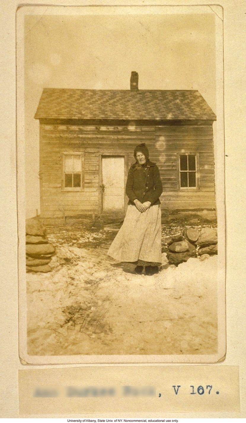 The Nam Family, by A. Estabrook and C. Davenport, pedigree of V106-V109 (p. 26) and corresponding field portraits from back of Estabrook's copy