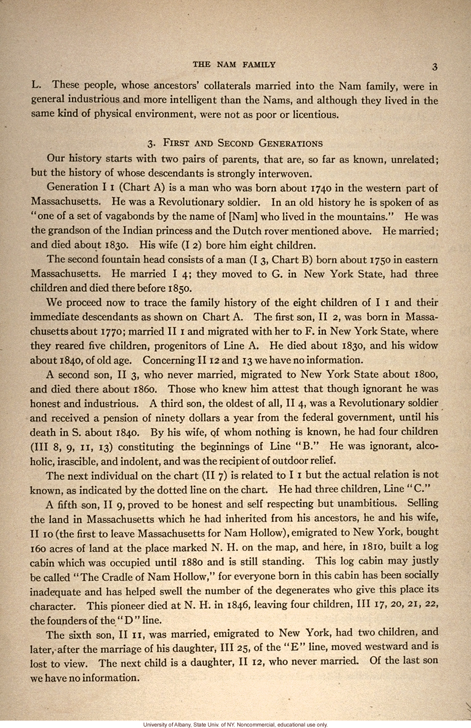 The Nam Family: A Study in Cacogenics (Eugenics Record Office Memoir No. 2), by A.H. Estabrook and C.B. Davenport, introduction and early history