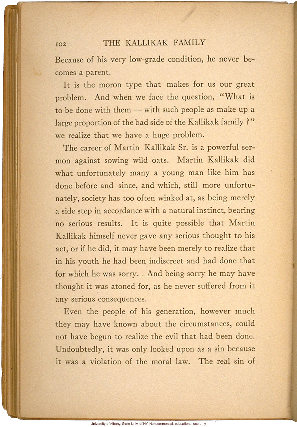 <i>The Kallikak Family: A Study in the Heredity of Feeble-Mindedness</i>, by Henry Herbert Goddard, selected pages