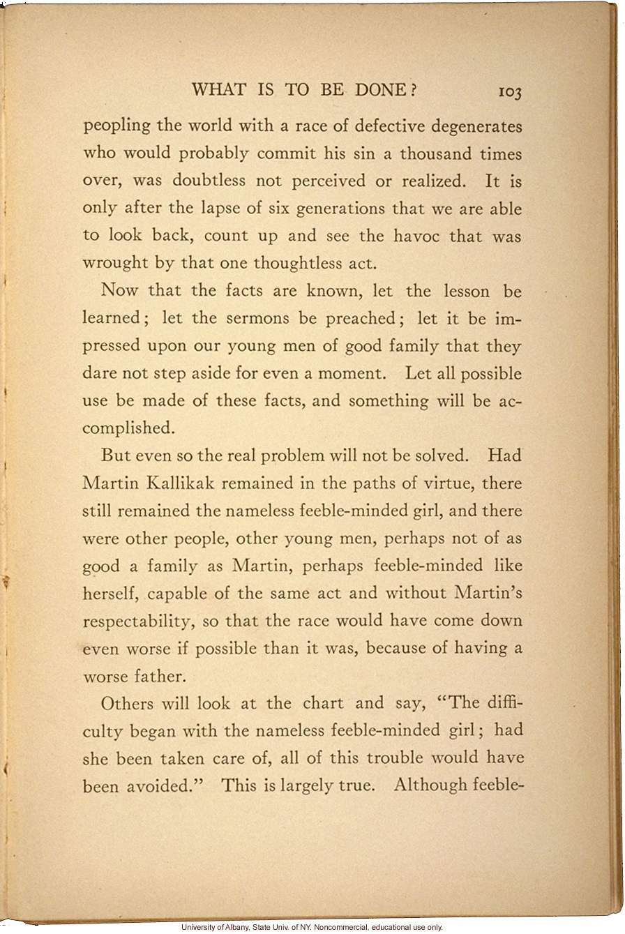 <i>The Kallikak Family: A Study in the Heredity of Feeble-Mindedness</i>, by Henry Herbert Goddard, selected pages