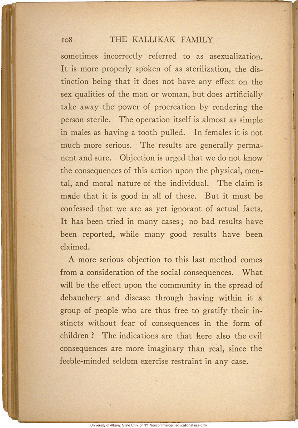 <i>The Kallikak Family: A Study in the Heredity of Feeble-Mindedness</i>, by Henry Herbert Goddard, selected pages