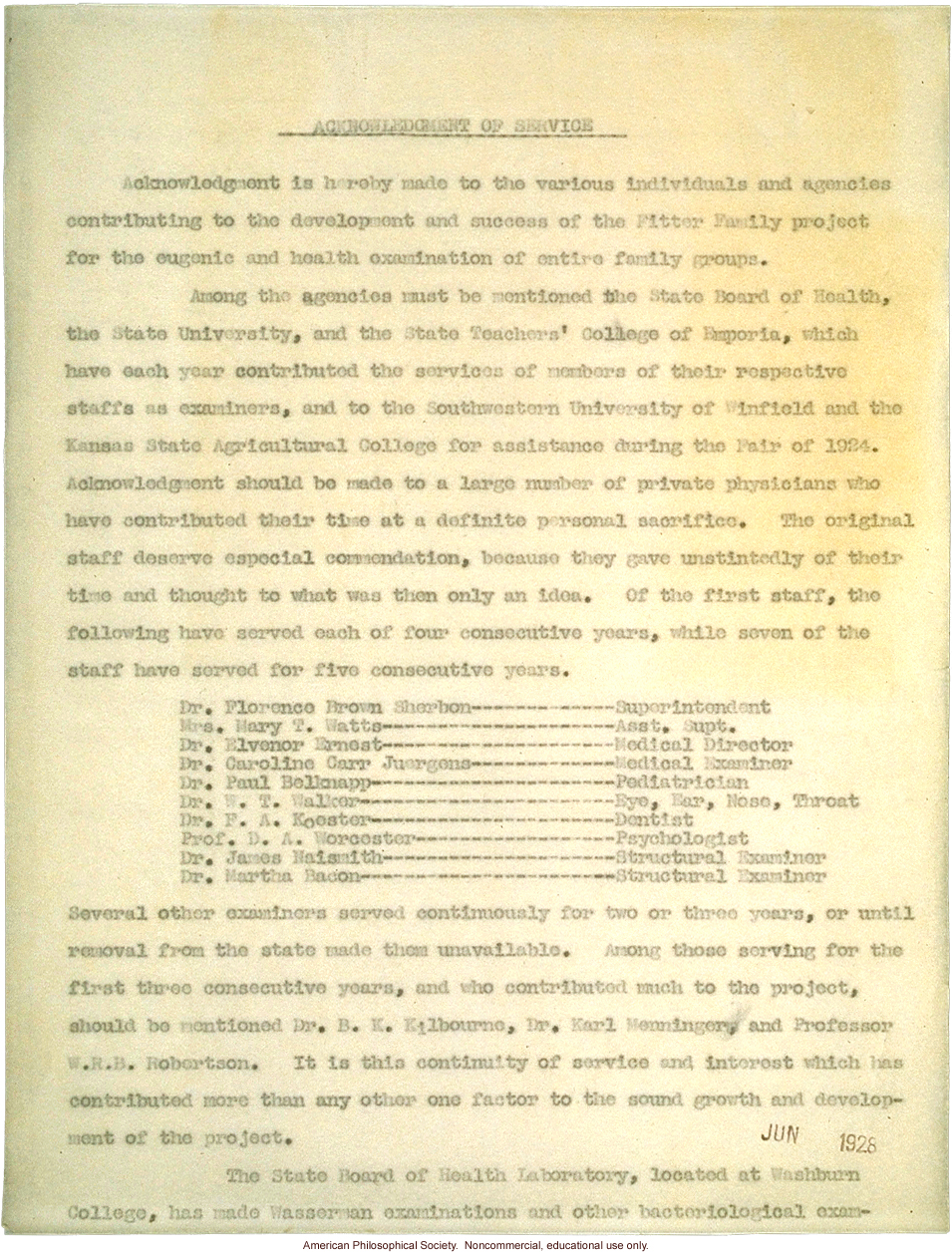 &quote;Fitter Families for Future Firesides: A report of the Eugenics Department of the Kansas Free Fair, 1920-1924&quote;