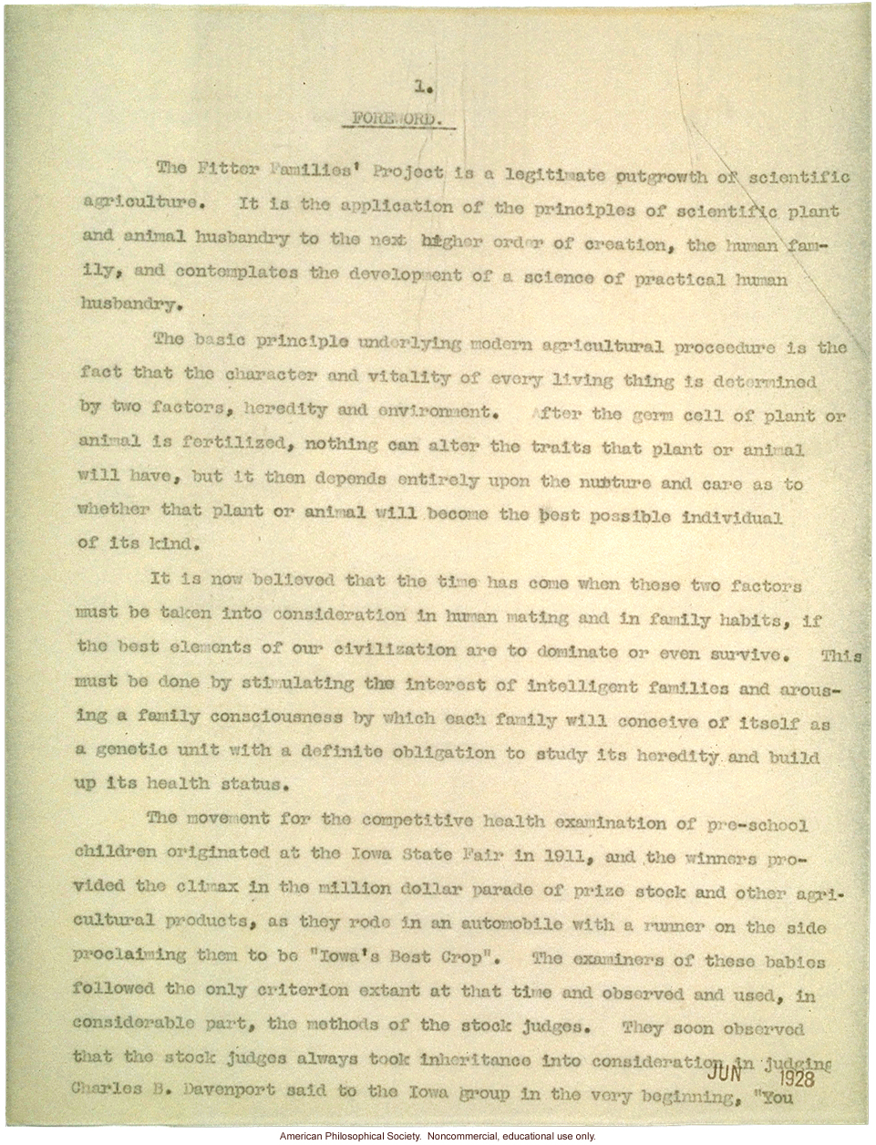 &quote;Fitter Families for Future Firesides: A report of the Eugenics Department of the Kansas Free Fair, 1920-1924&quote;