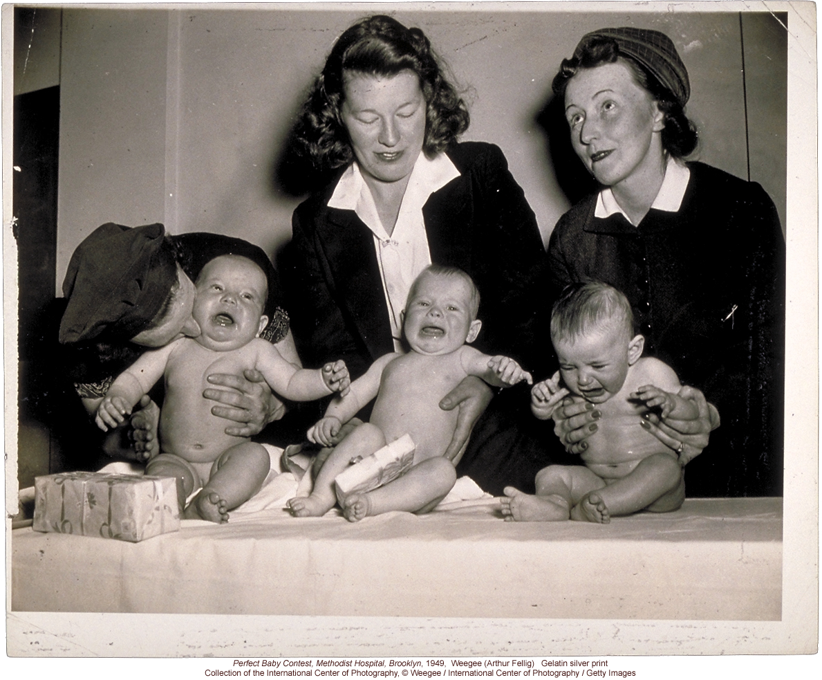 &quote;Methodist Hospital, Most Beautiful Baby, Brooklyn, 1941&quote; by Arthur Felig (Weegee)