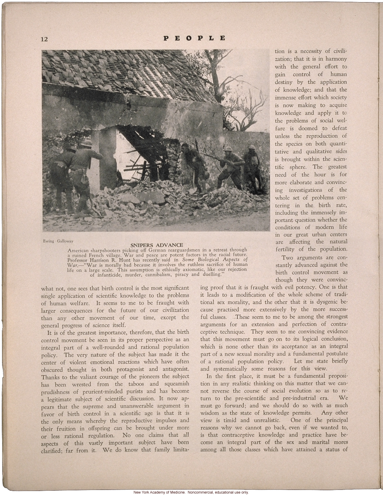 &quote;Birth Control and the Racial Future,&quote; by Frank H. Hankins, People (April 1931)