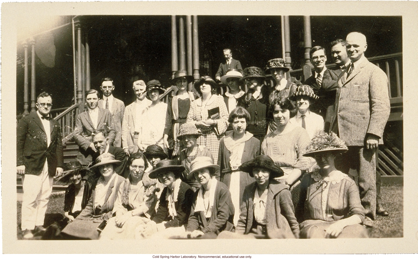 Field Worker Training Class of 1922 on field trip to Kings Park State Hospital (Laughlin on far right)