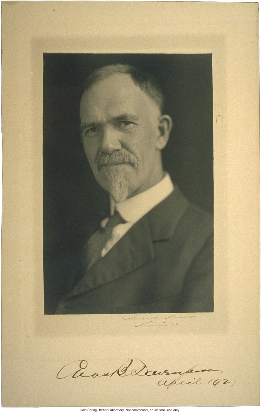 Charles B. Davenport, Director of Biological Laboratory, Carnegie Department of Genetics and Eugenics Record Office, Cold Spring Harbor