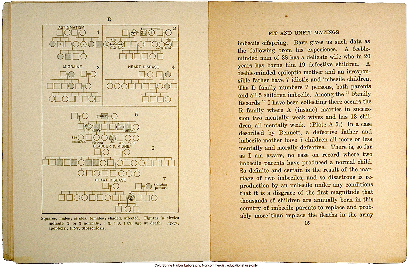 <i>Eugenics: The Science of Human Improvement by Better Breeding</i>, by Charles B. Davenport