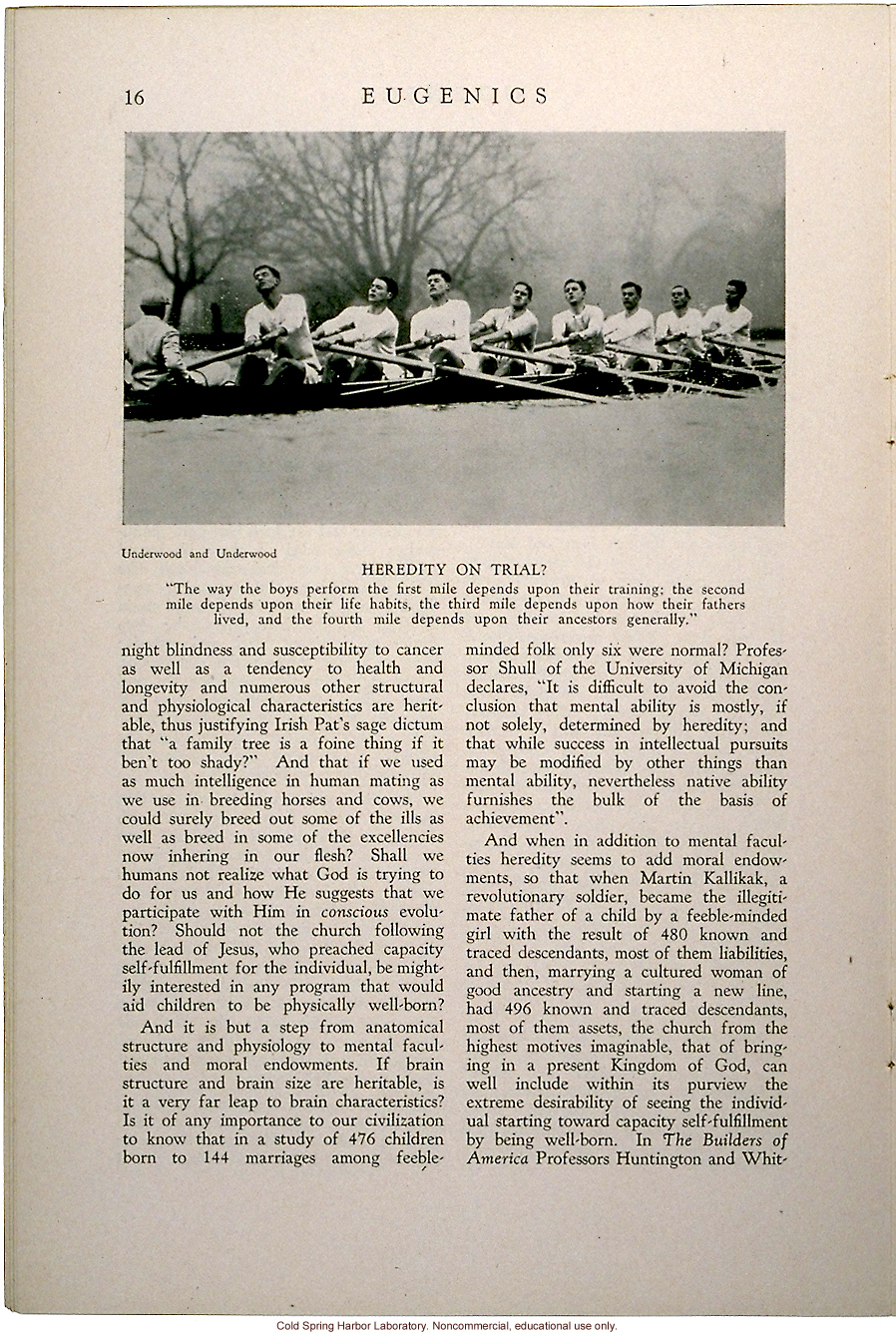 &quote;Eugenics and the Church,&quote; by Edwin Bishop, Eugenics: A Journal of Race Betterment (vol II:8)