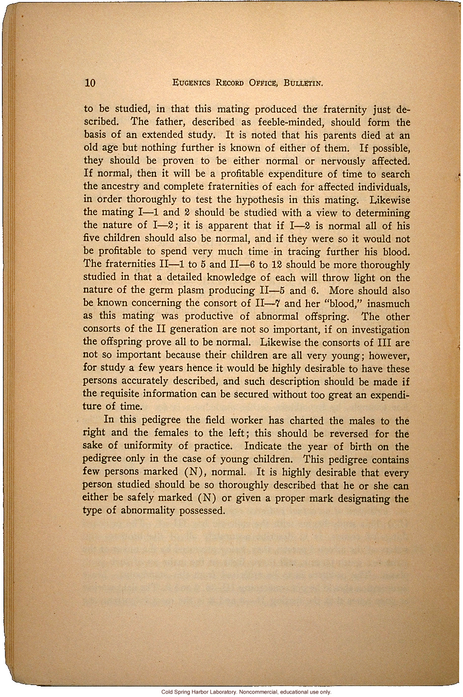 &quote;The Study of Human Heredity,&quote; by Davenport, Laughlin, Weeks, Johnstone, and Goddard, Eugenics Record Office Bulletin No. 2