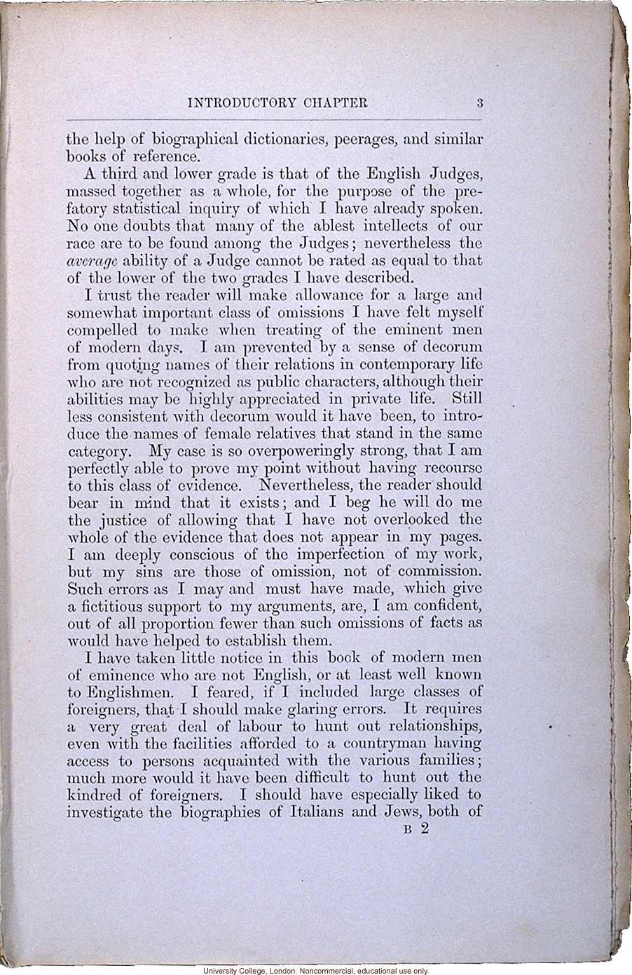 <i> Hereditary Genius: An Enquiry into Its Laws and Consequences</i> (2nd ed.), by Francis Galton, selected pages