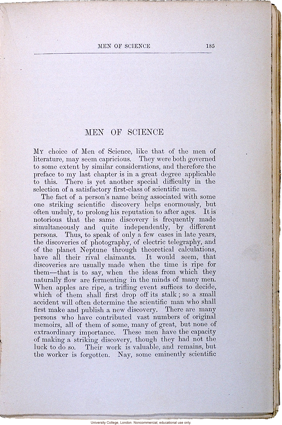 <i> Hereditary Genius: An Enquiry into Its Laws and Consequences</i> (2nd ed.), by Francis Galton, selected pages