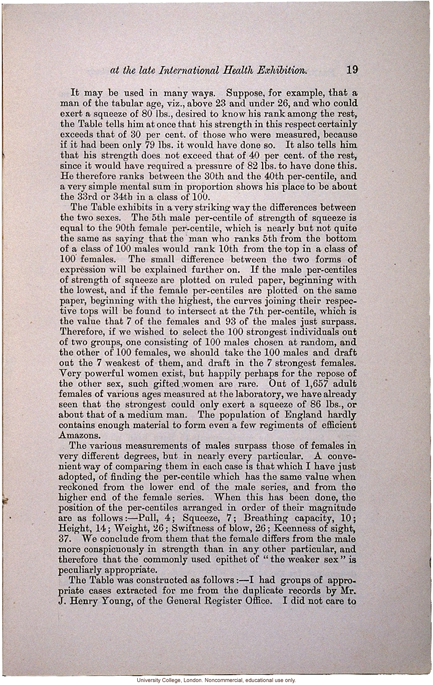 &quote;On the Anthropometric Laboratory at the late International Health Exhibition,&quote; by Francis Galton