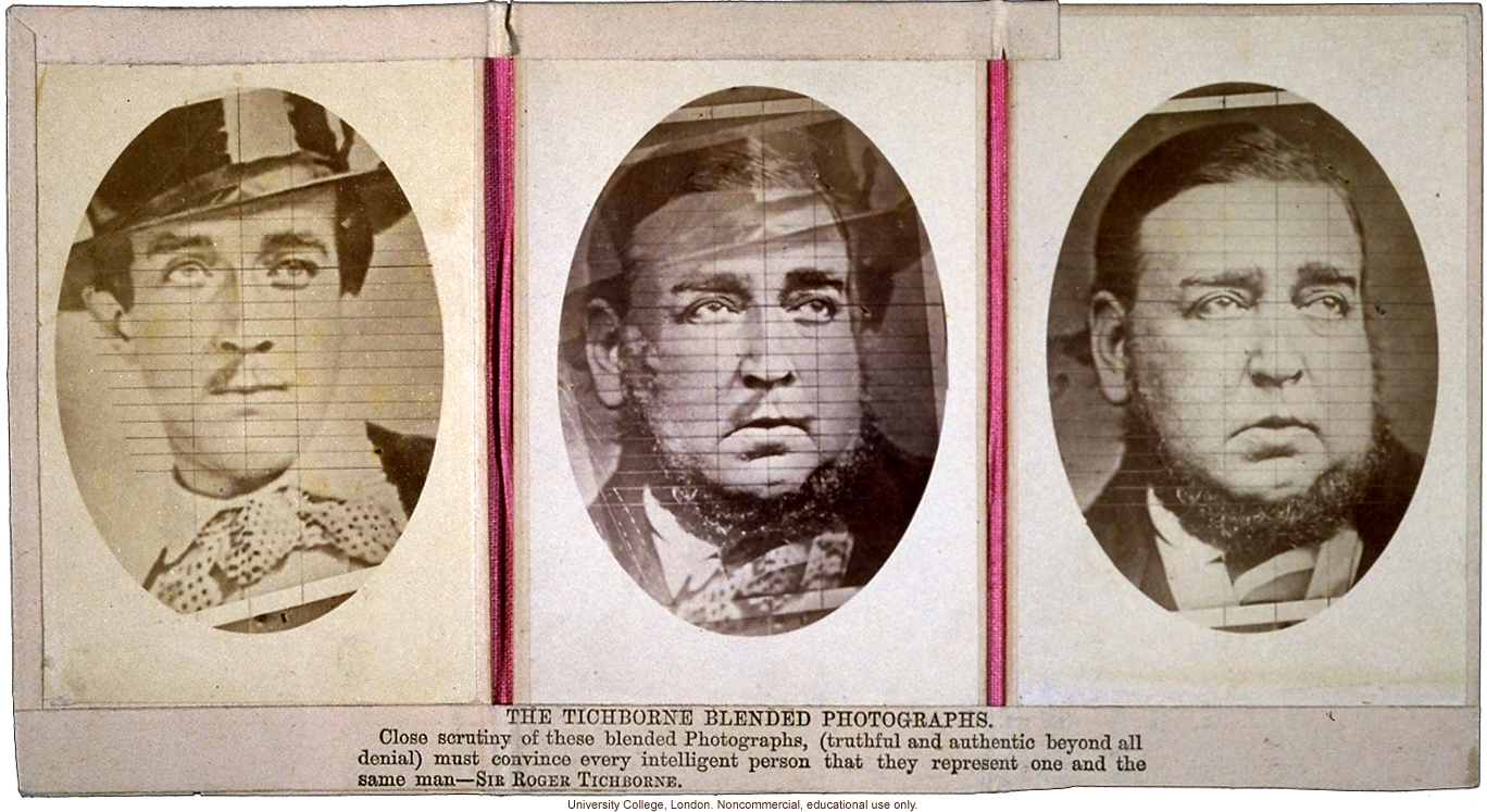 &quote;The Tichborne Blended Photographs,&quote; of Sir Roger Tichborne and man who claimed to be Tichborne