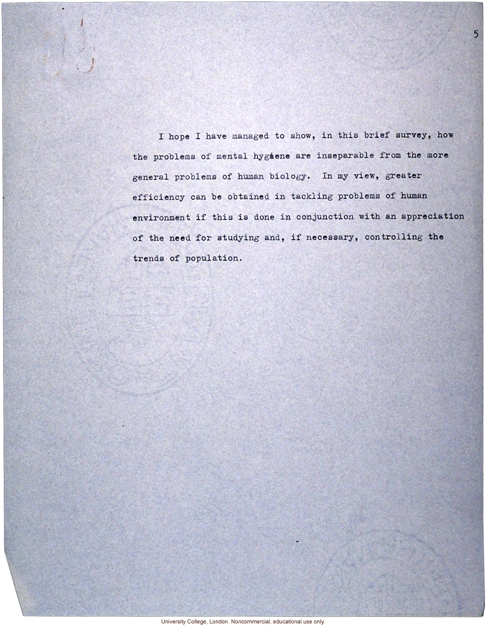 &quote;Is our national intelligence declining? The genetic point of view.&quote; L.S. Penrose