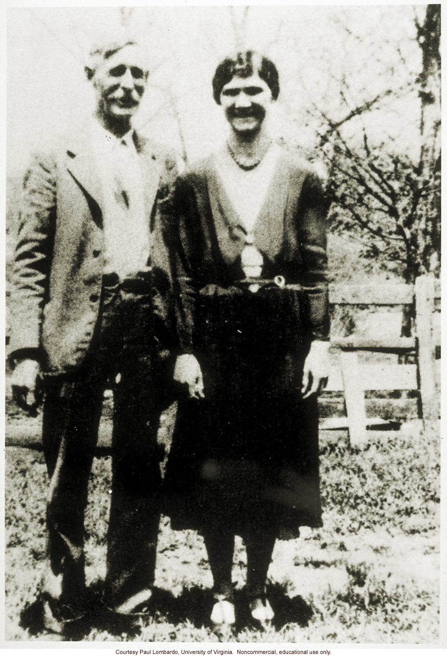 Carrie Buck's photograph of her wedding to Mr. Eagle, to whom she remained married until his death