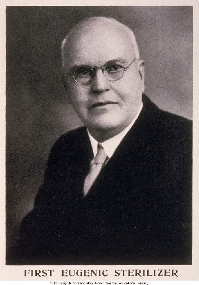 Harry Sharp, from &quote;The Progress of Eugenical Sterilization,&quote; by Paul Popenoe, <i>Journal of Heredity</i> (vol. 25:1)