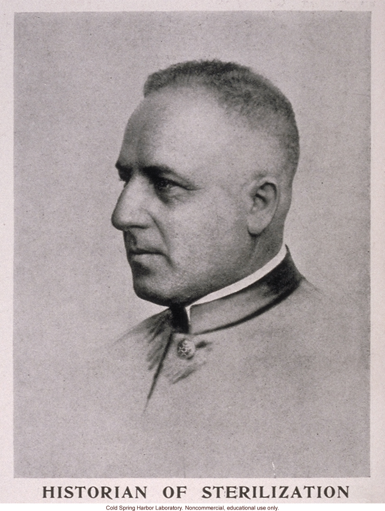 Joseph Mayer, from &quote;The Progress of Eugenical Sterilization,&quote; by Paul Popenoe, <i>Journal of Heredity</i> (vol. 25:1)