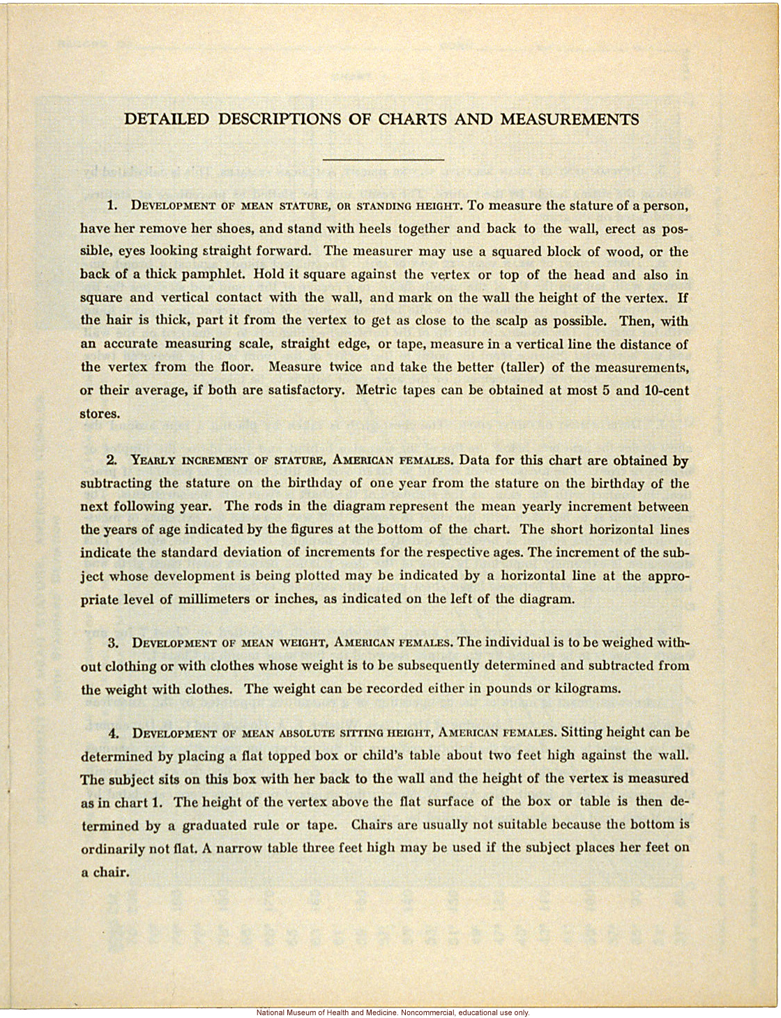 &quote;Physical Development Record for American Females,&quote; Eugenics Record Office (including forms, directions, and growth graphs)