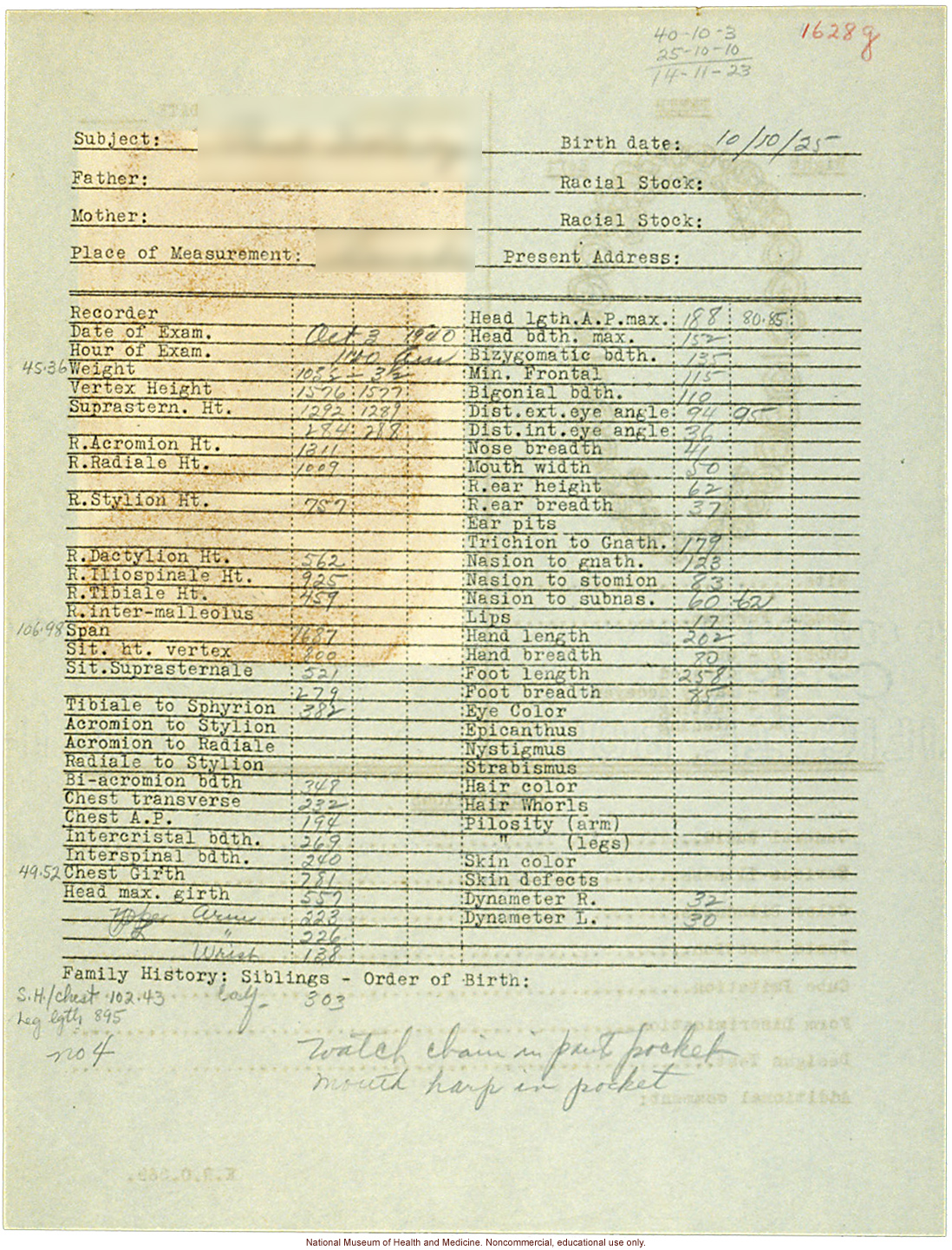 &quote;Growing Series&quote; of Navajo Male age 8-18, Tuba City and Ganado, Arizona (anthropometry, dental charts, and photographs)