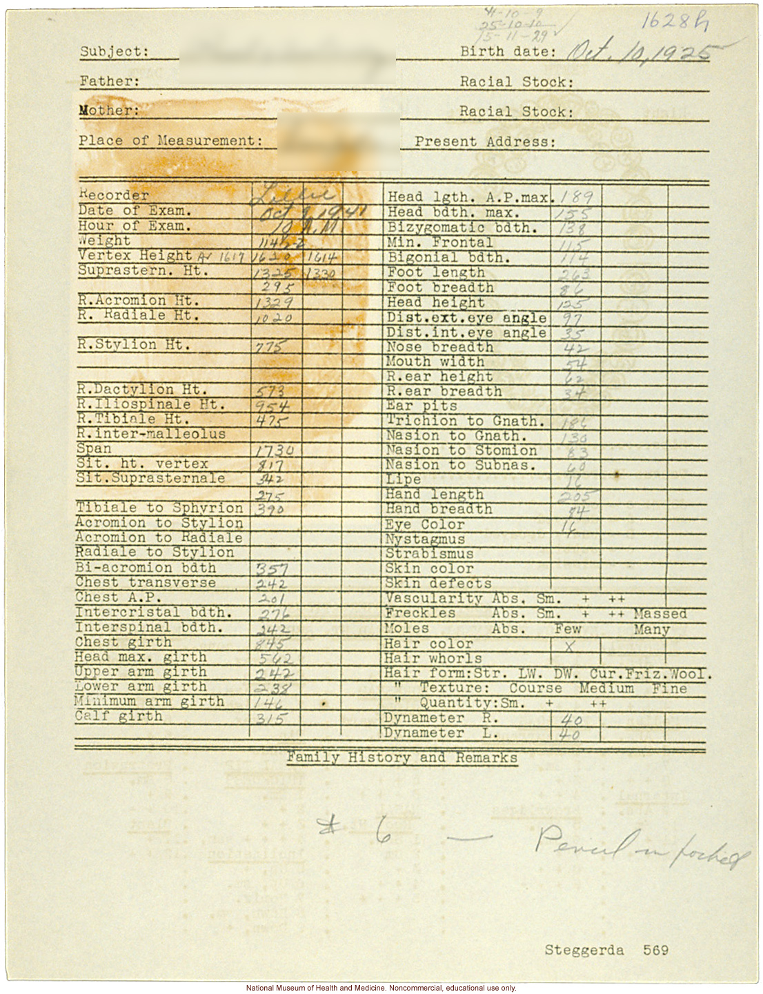 &quote;Growing Series&quote; of Navajo Male age 8-18, Tuba City and Ganado, Arizona (anthropometry, dental charts, and photographs)