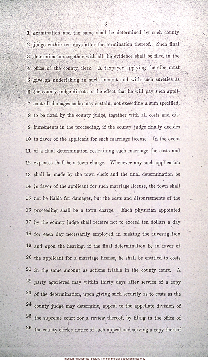 &quote;An act to amend the domestic relations law, in relation to prevention of hereditary blindness&quote;, New York State Senate