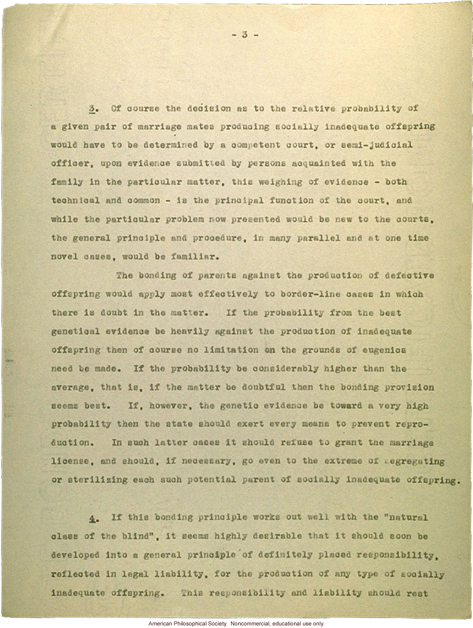 &quote;The control by law of hereditary blindness&quote;