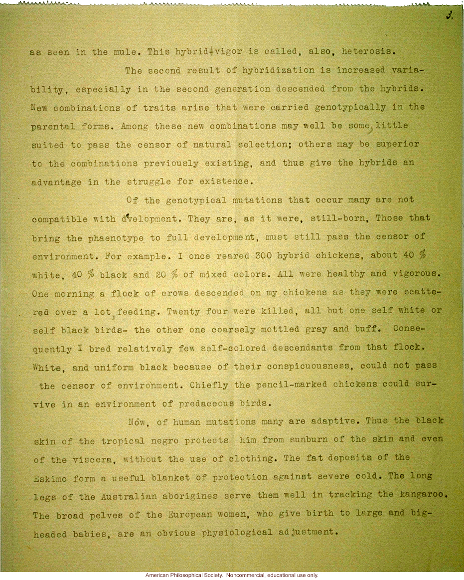 &quote;Race crossing in man,&quote; by C. Davenport