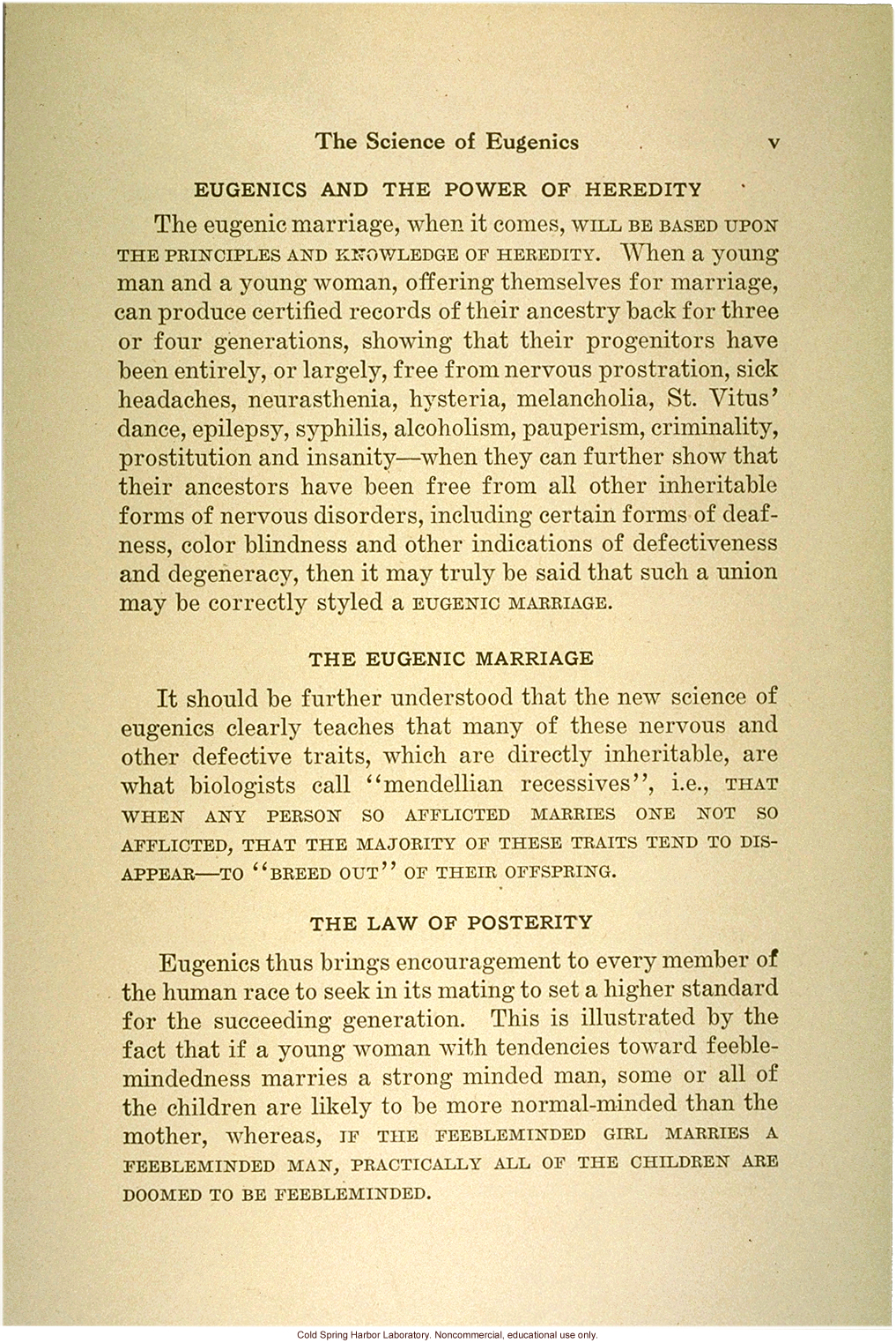 &quote;The science of eugenics and sex-life, love, marriage, maternity: the regeneration of the human race,&quote; by W.J. Hadden, C.H. Robinson, and M.R. Melendy