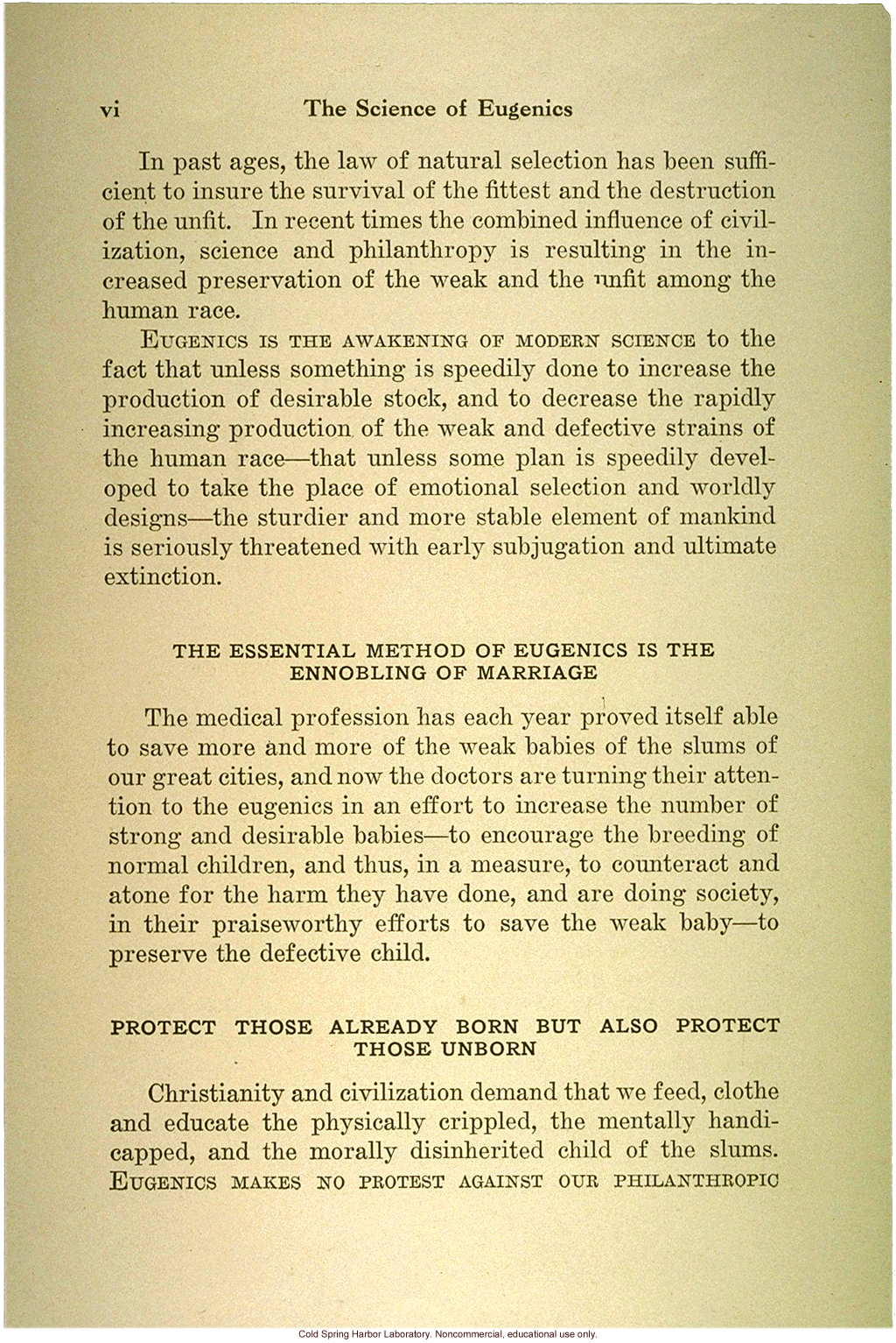 &quote;The science of eugenics and sex-life, love, marriage, maternity: the regeneration of the human race,&quote; by W.J. Hadden, C.H. Robinson, and M.R. Melendy