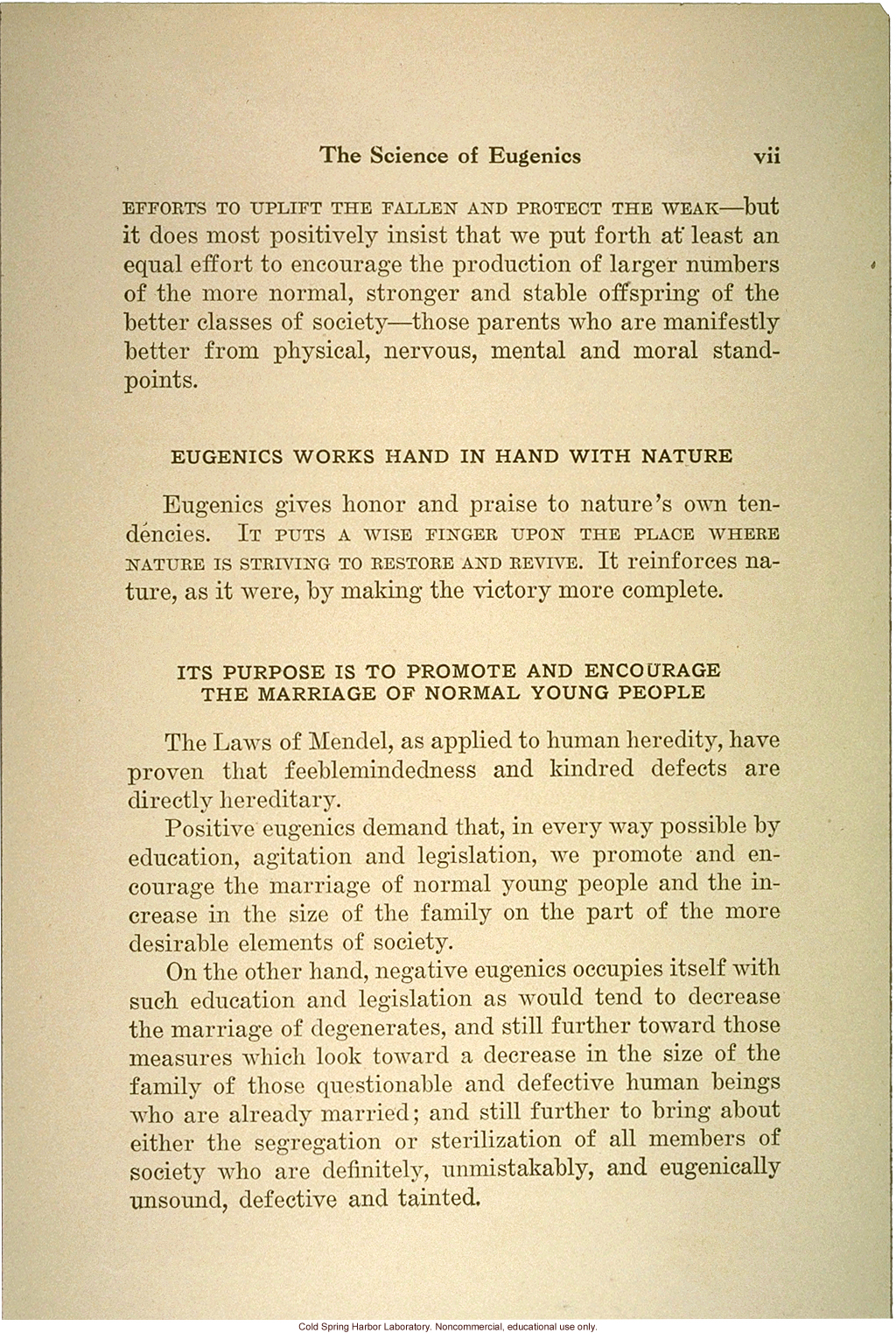 &quote;The science of eugenics and sex-life, love, marriage, maternity: the regeneration of the human race,&quote; by W.J. Hadden, C.H. Robinson, and M.R. Melendy