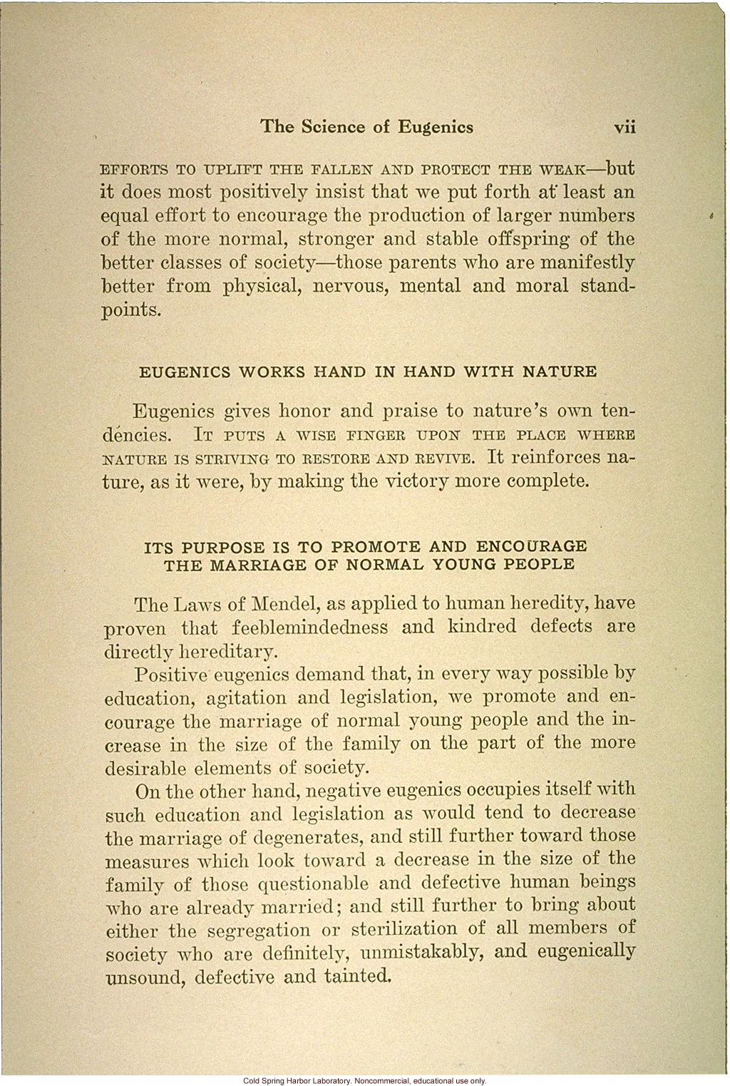 &quote;The science of eugenics and sex-life, love, marriage, maternity: the regeneration of the human race,&quote; by W.J. Hadden, C.H. Robinson, and M.R. Melendy