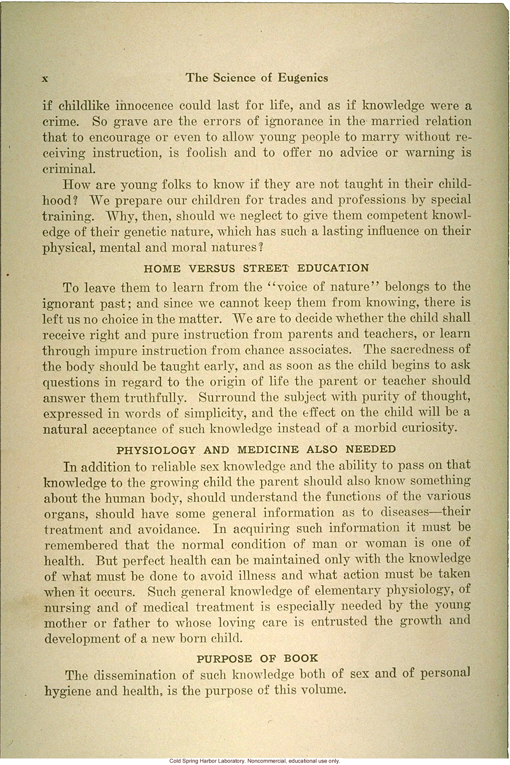 &quote;The science of eugenics and sex-life, love, marriage, maternity: the regeneration of the human race,&quote; by W.J. Hadden, C.H. Robinson, and M.R. Melendy