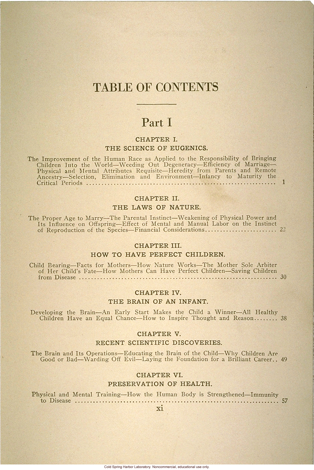 &quote;The science of eugenics and sex-life, love, marriage, maternity: the regeneration of the human race,&quote; by W.J. Hadden, C.H. Robinson, and M.R. Melendy