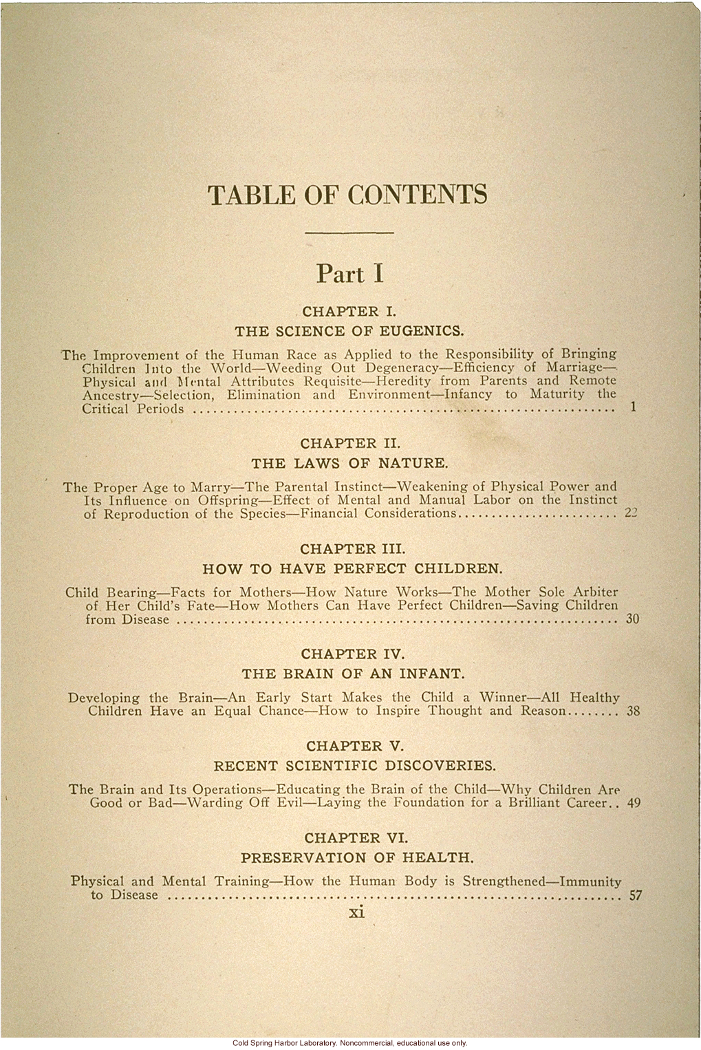 &quote;The science of eugenics and sex-life, love, marriage, maternity: the regeneration of the human race,&quote; by W.J. Hadden, C.H. Robinson, and M.R. Melendy