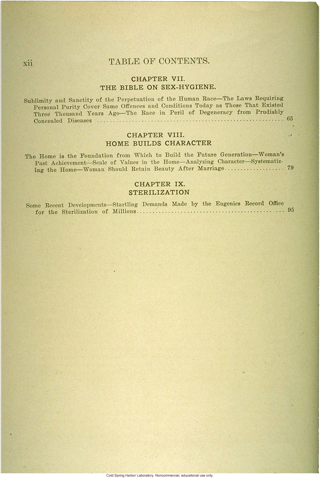 &quote;The science of eugenics and sex-life, love, marriage, maternity: the regeneration of the human race,&quote; by W.J. Hadden, C.H. Robinson, and M.R. Melendy