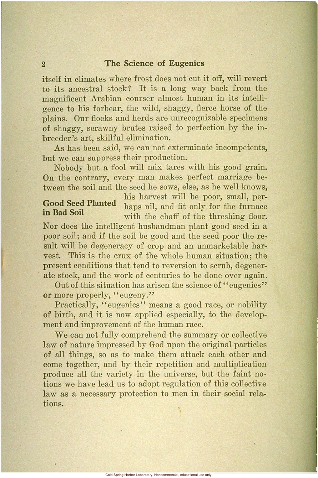 &quote;The science of eugenics and sex-life, love, marriage, maternity: the regeneration of the human race,&quote; by W.J. Hadden, C.H. Robinson, and M.R. Melendy