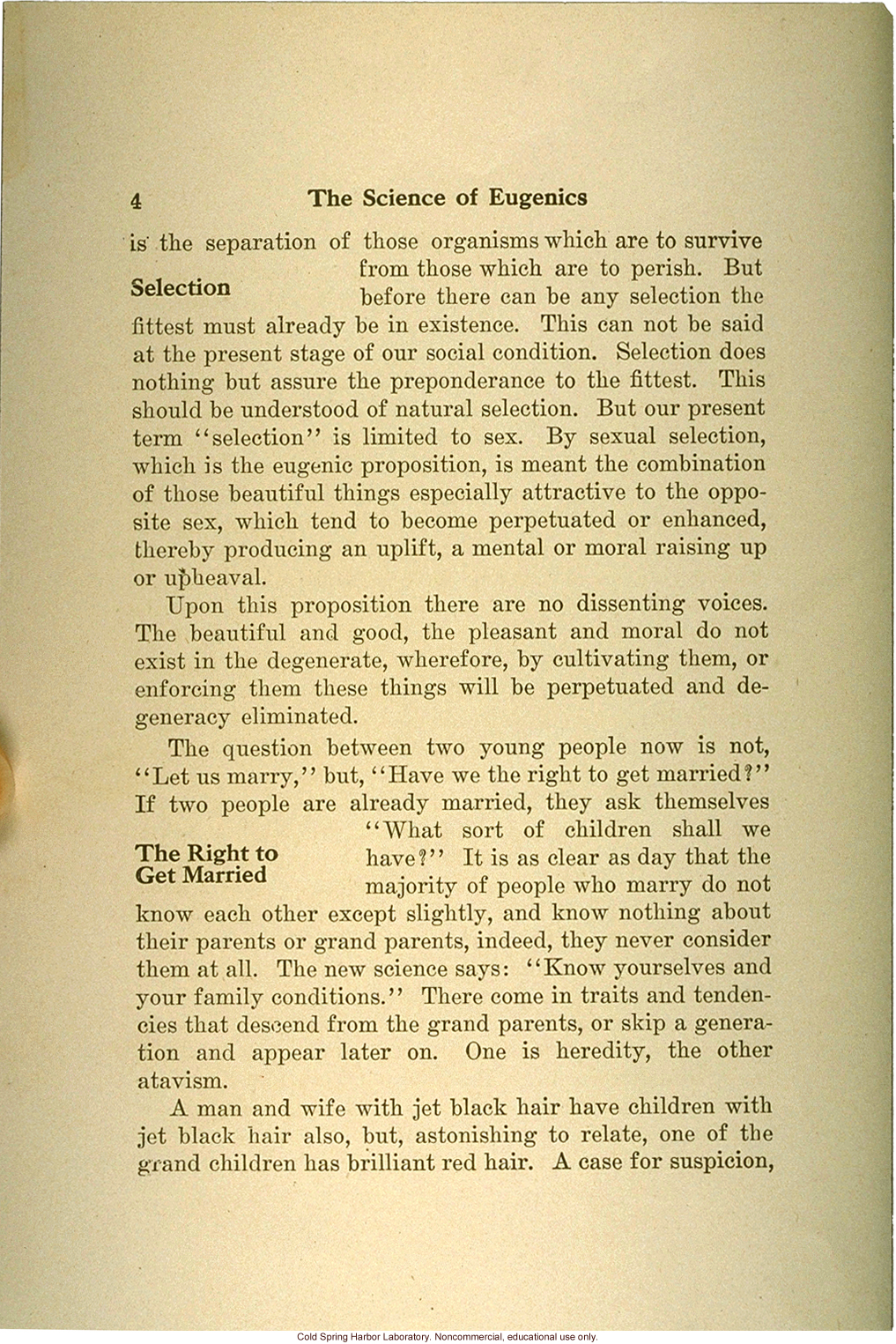 &quote;The science of eugenics and sex-life, love, marriage, maternity: the regeneration of the human race,&quote; by W.J. Hadden, C.H. Robinson, and M.R. Melendy