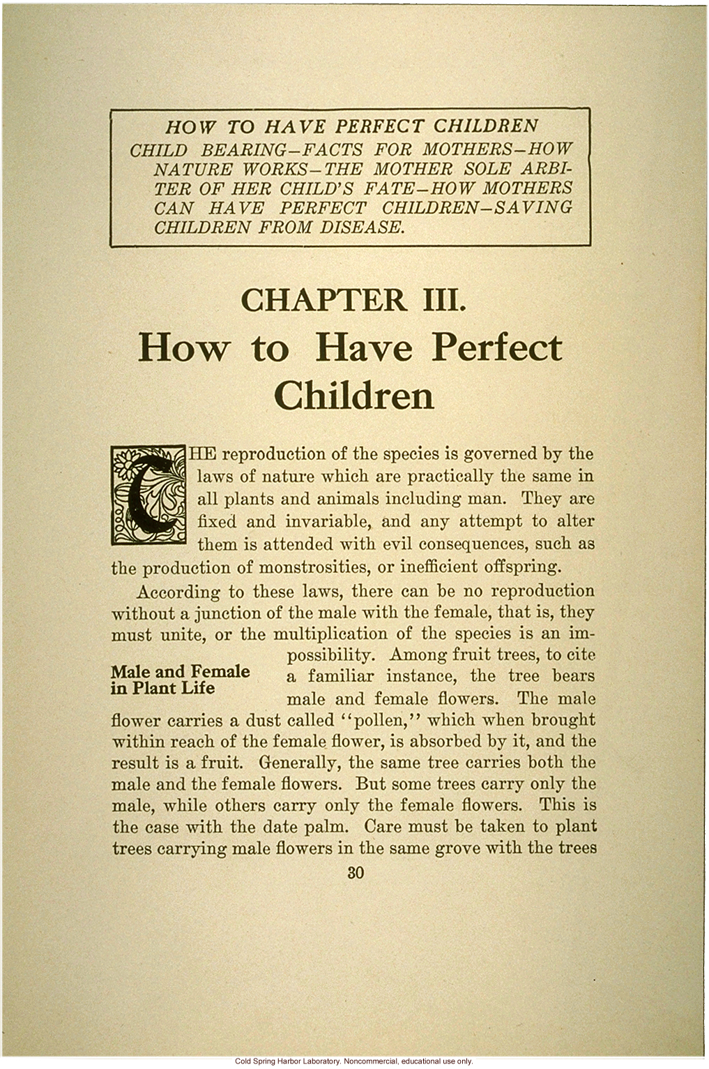 &quote;The science of eugenics and sex-life, love, marriage, maternity: the regeneration of the human race,&quote; by W.J. Hadden, C.H. Robinson, and M.R. Melendy
