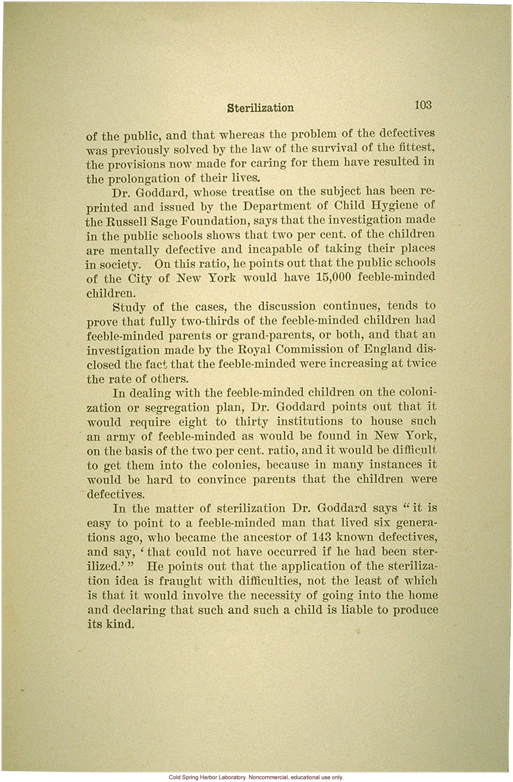 &quote;The science of eugenics and sex-life, love, marriage, maternity: the regeneration of the human race,&quote; by W.J. Hadden, C.H. Robinson, and M.R. Melendy