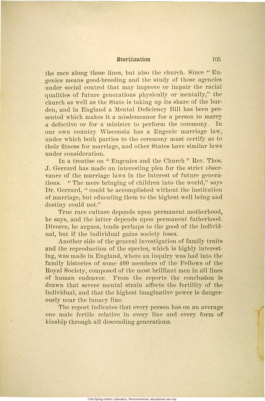 &quote;The science of eugenics and sex-life, love, marriage, maternity: the regeneration of the human race,&quote; by W.J. Hadden, C.H. Robinson, and M.R. Melendy