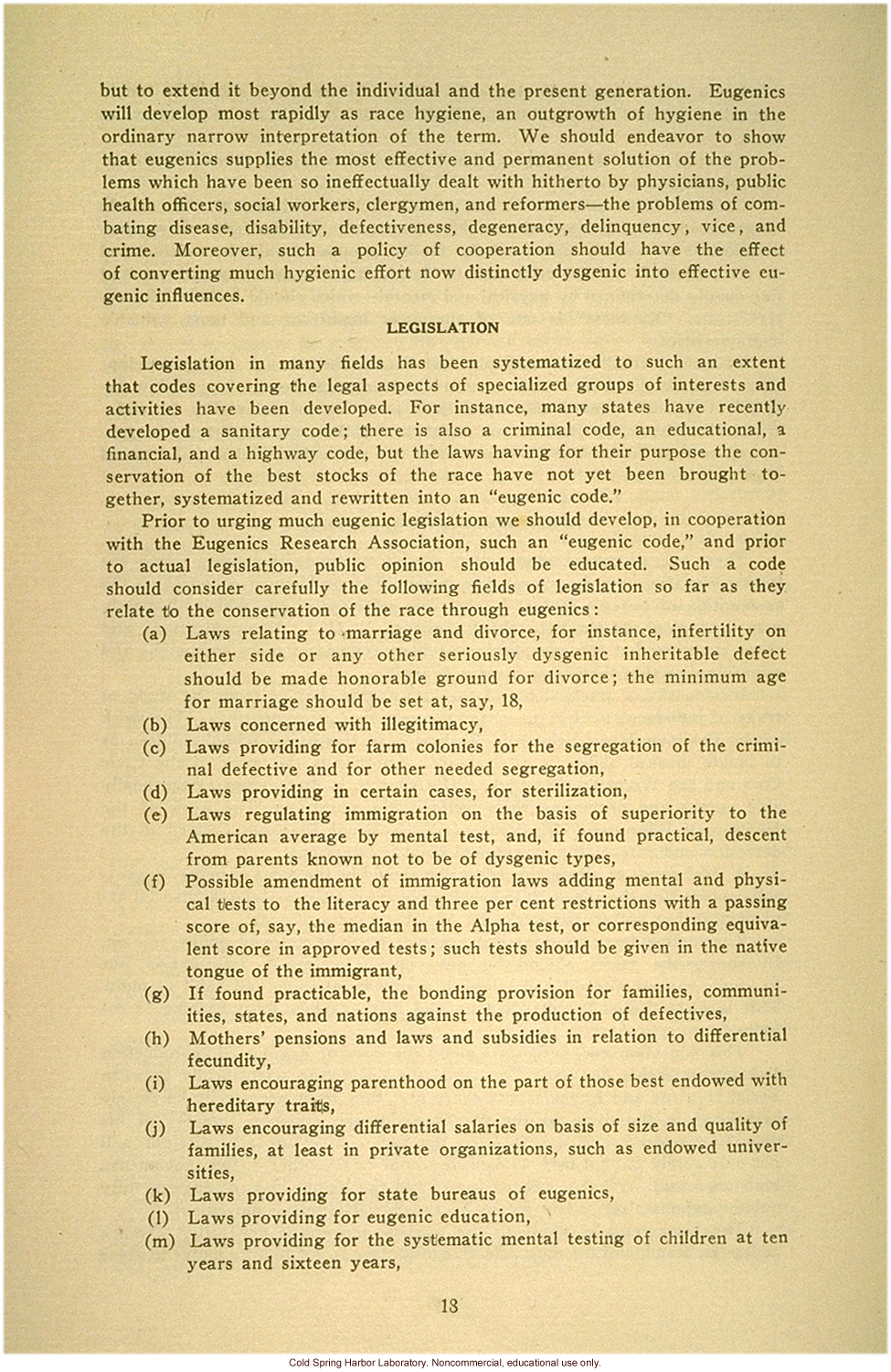 &quote;Report of the president of the American Eugenics Society, Inc., June 26, 1926&quote;