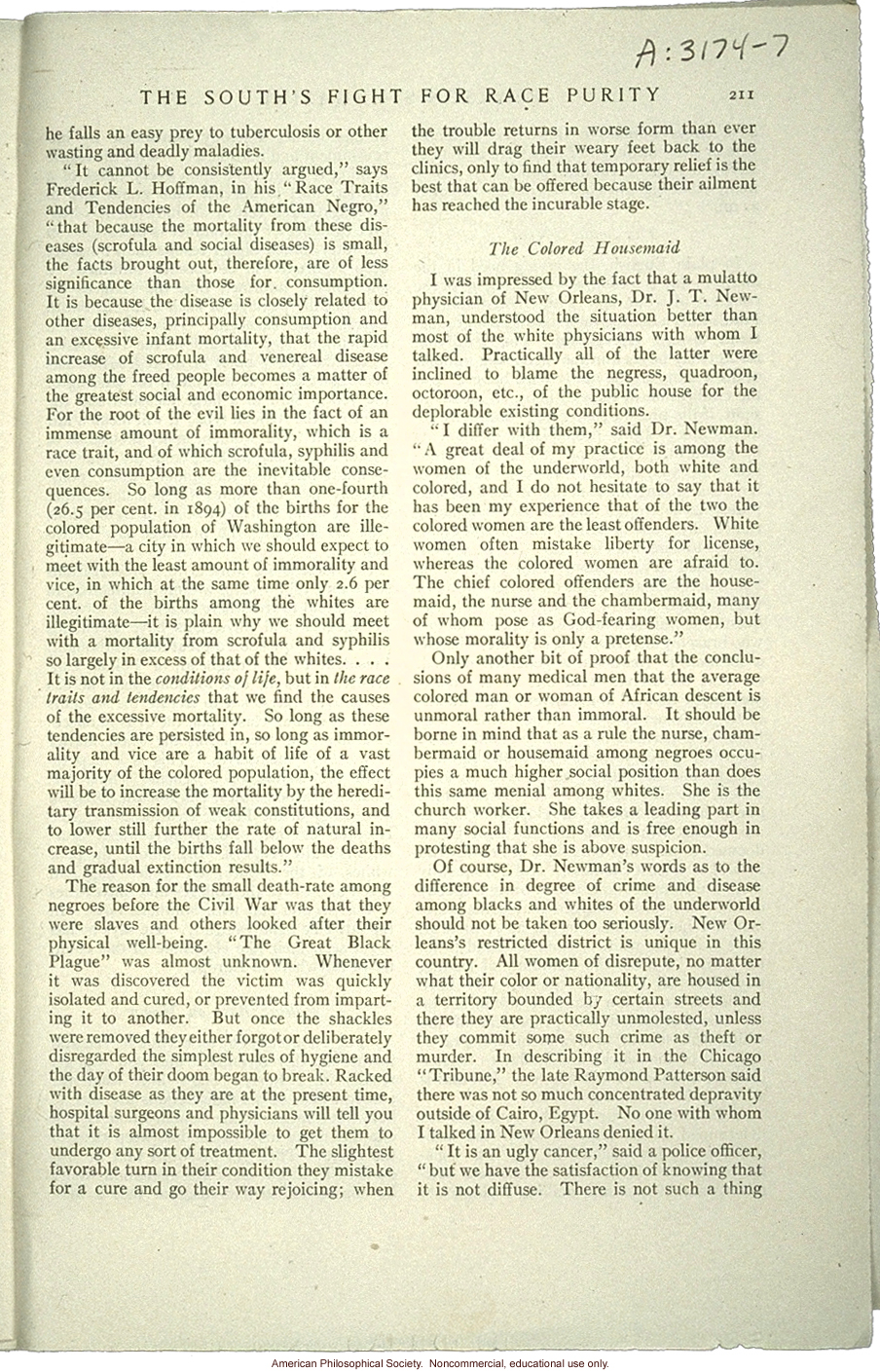 &quote;The South's fight for race purity,&quote; by R.W. Wooley, Pearson's Magazine